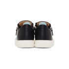 Giuseppe Zanotti Blue and Black Double May London Sneakers