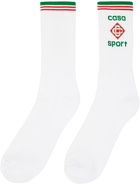 Casablanca White Casa Sport Socks