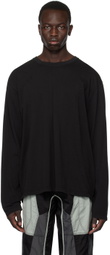 FFFPOSTALSERVICE Black Paneled Long Sleeve T-Shirt
