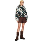 Casablanca Green & Navy Check Monogram Fleece Jacket