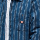 Dickies Men's Hope Stripe Overshirt in Dark Western Stripe