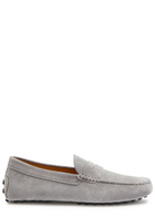 Tods Gommino Suede Loafers Grey
