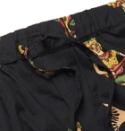Desmond & Dempsey - Printed Cotton Pyjama Trousers - Black