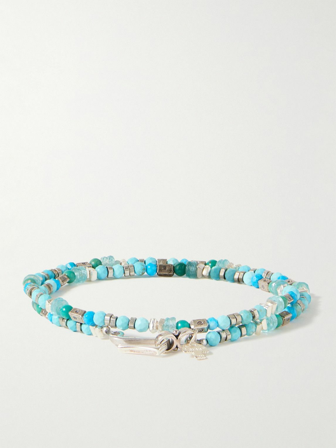 Peyote Bird - Tulum Sterling Silver Multi-Stone Wrap Bracelet