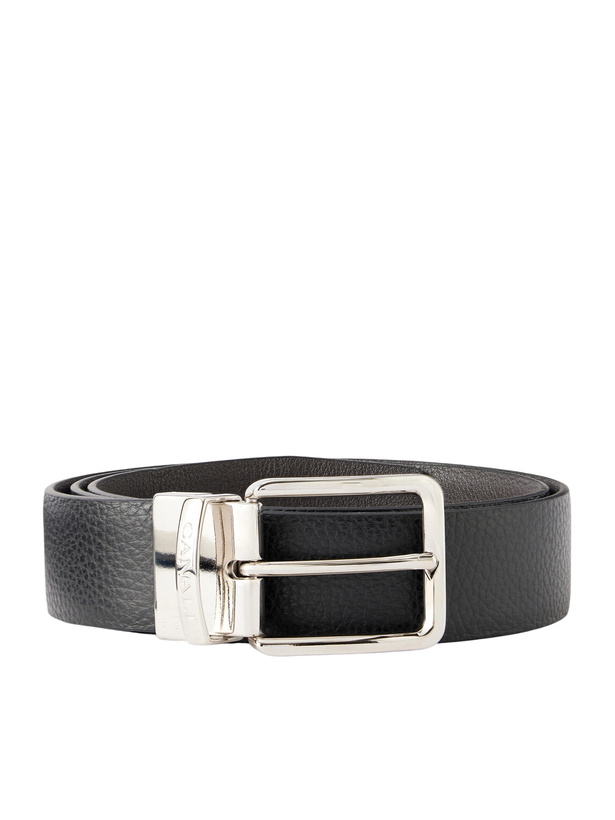 Photo: Canali - 3.5cm Reversible Leather Belt - Black