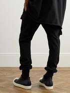 DRKSHDW by Rick Owens - Mastodon Tapered Cotton-Jersey Cargo Sweatpants - Black