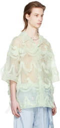 Simone Rocha Green Relaxed Shirt