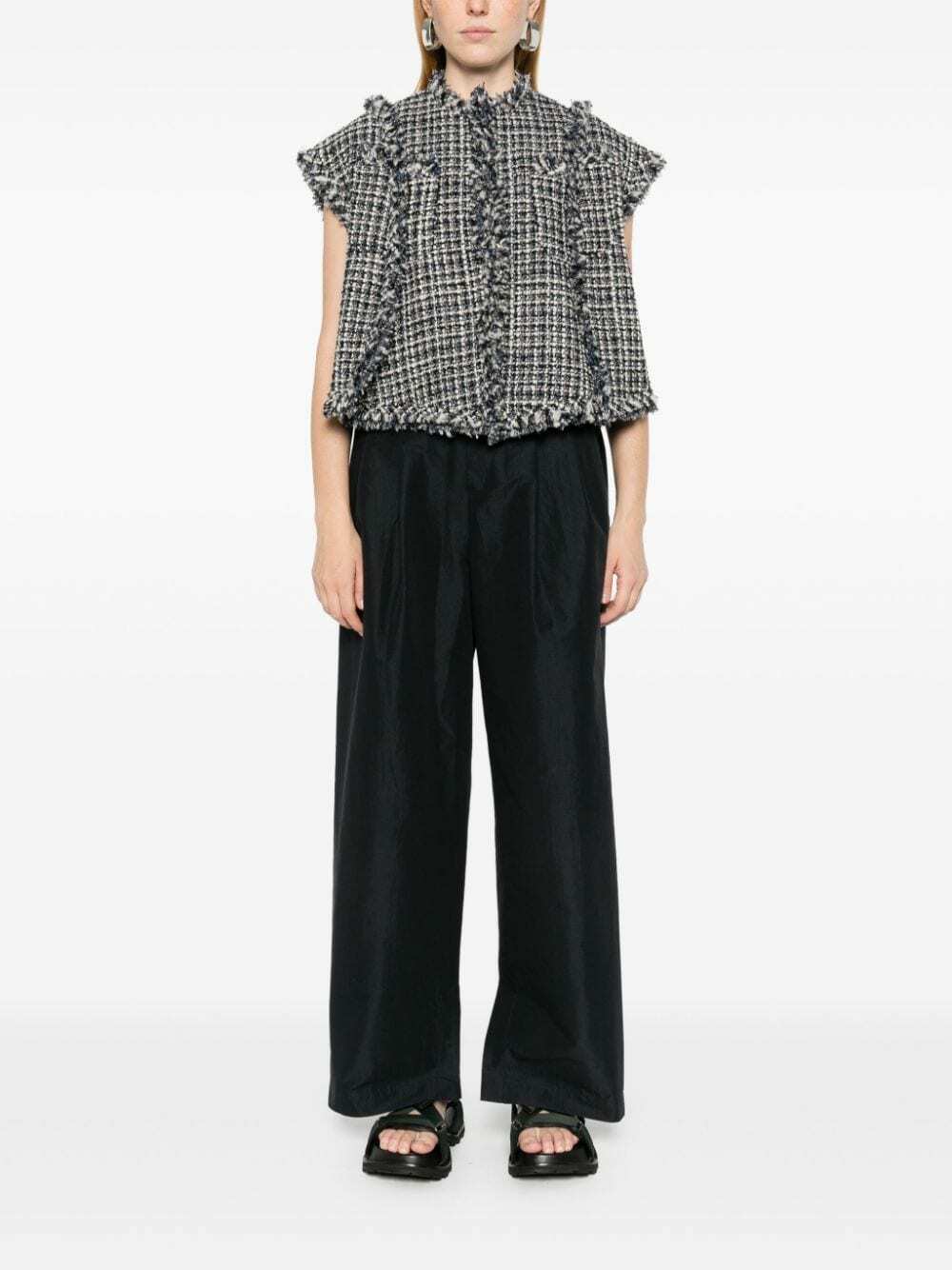 SACAI - Tweed Wool Vest Sacai
