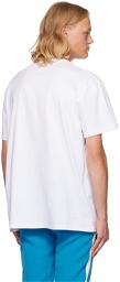 Alexander McQueen White Watercolor Graffiti T-Shirt