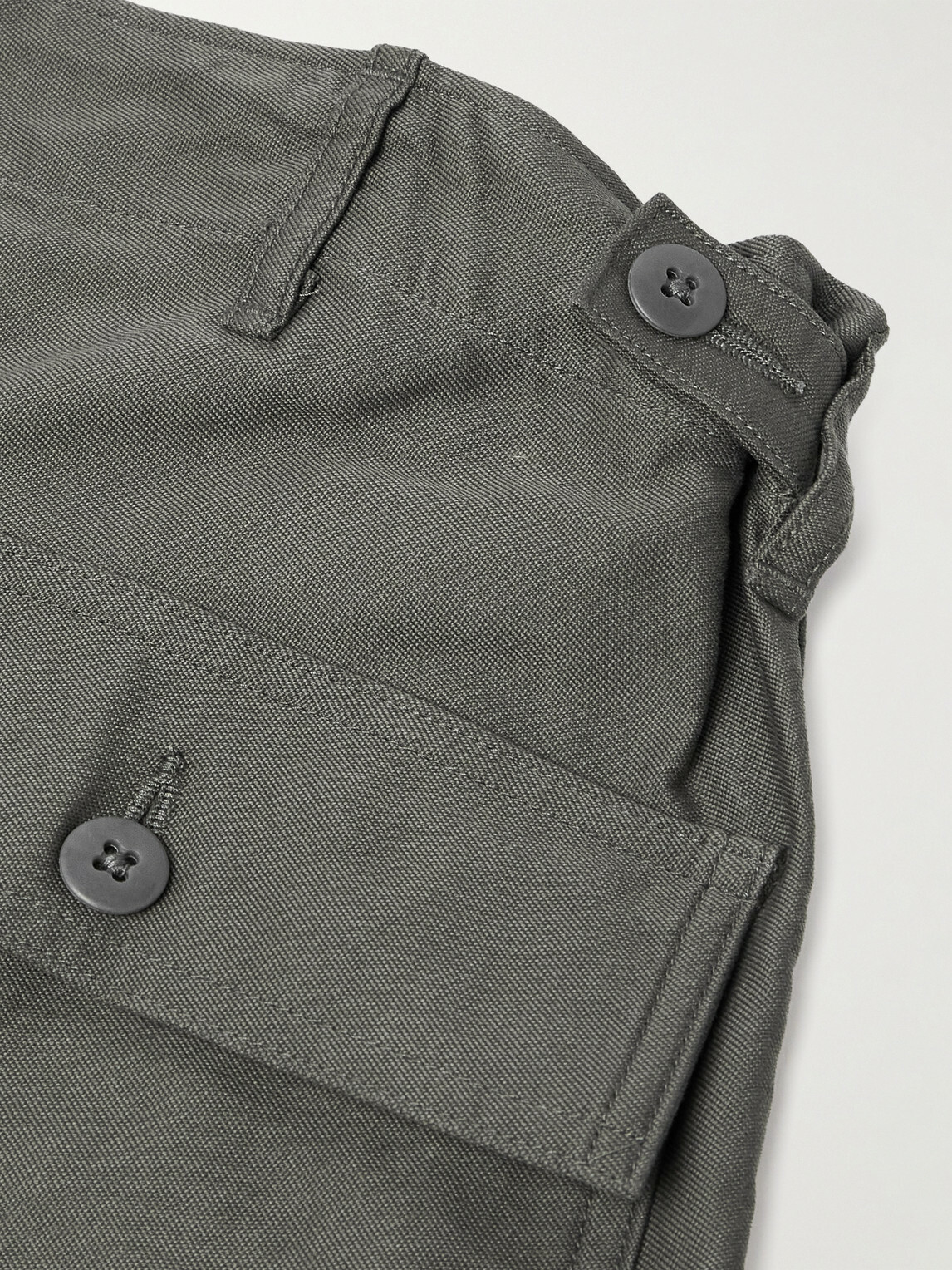 Kaptain Sunshine - Baker Straight-Leg Cotton Trousers - Gray