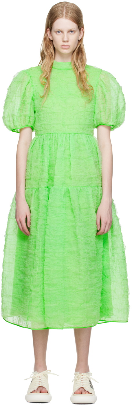 slim fit dress slacks Isabella Kelly Green Knit Midi Dress main image 1