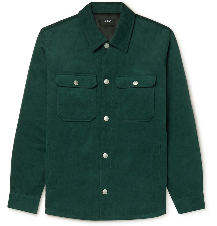 Photo: A.P.C. - Alex Cotton-Corduroy Overshirt - Green