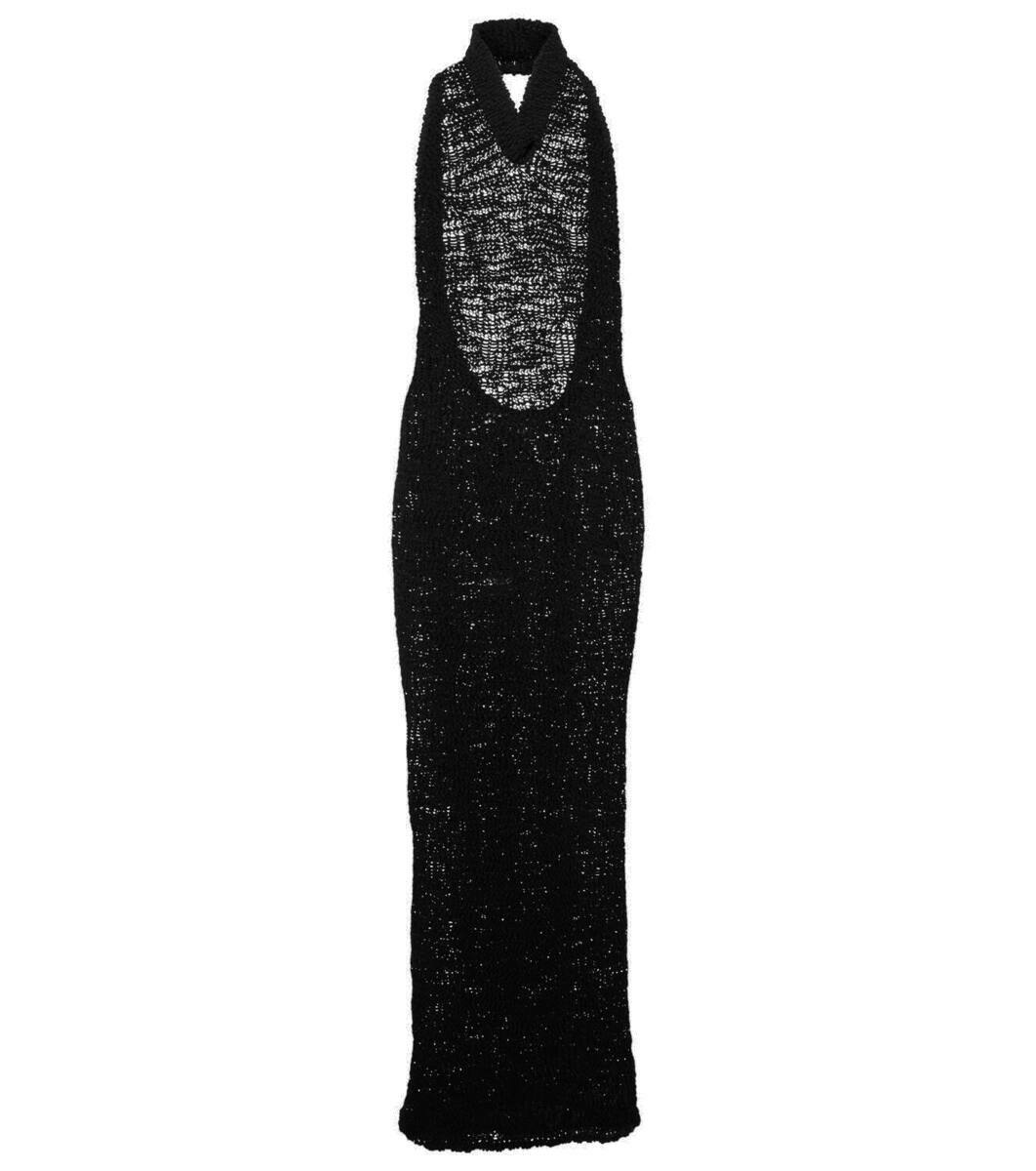 Alexandre Vauthier High-neck draped maxi dress Alexandre