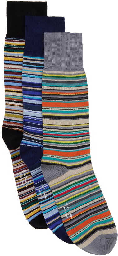 Photo: Paul Smith Three-Pack Multicolor Socks