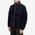 Moncler Men's Corduroy Padded Jacket in Navy