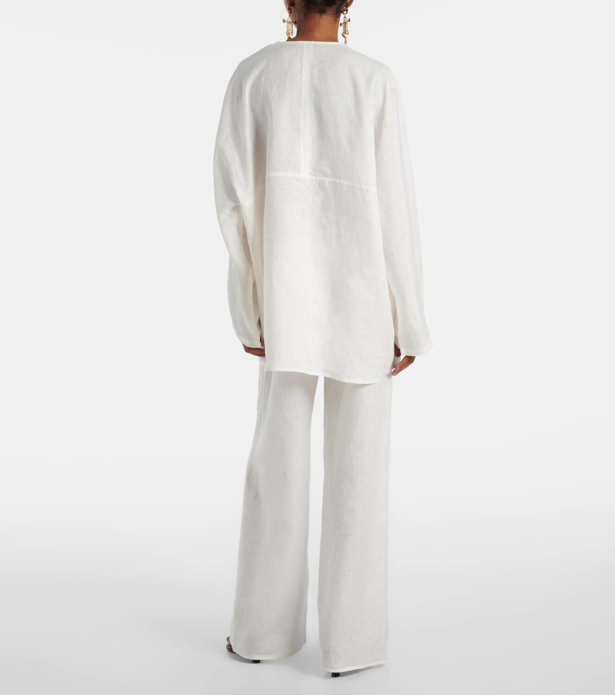 Asceno Oversized linen top