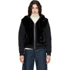 MACKAGE Black Gwendal Reversible Faux-Fur Hoodie