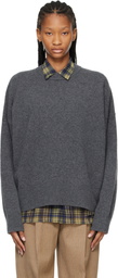 Róhe Gray Classic Crewneck Sweater