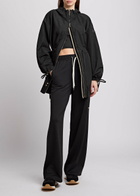 Moncler Shaverne Hooded Shell Parka Black