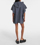 Givenchy 4G striped cotton-blend terry poncho