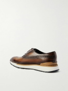 Berluti - Fast Track Venezia Leather Oxford Sneakers - Brown