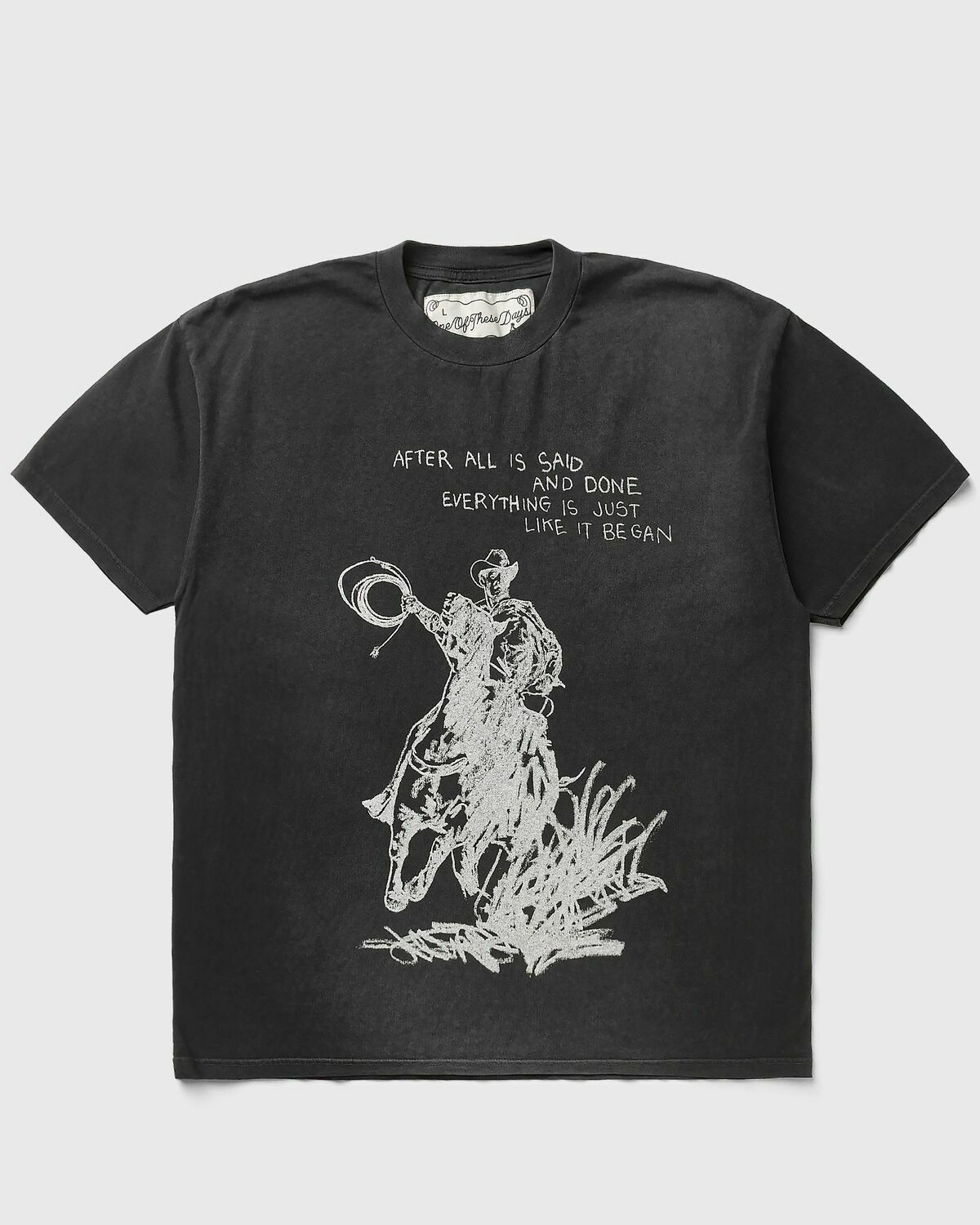 One of these Days AFTER ALL IS SAID TSHIRT Black Mens Shortsleefe