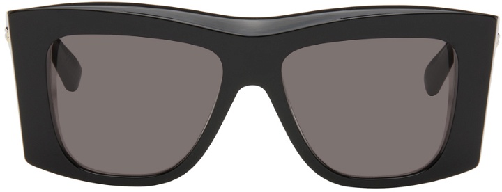 Photo: Bottega Veneta Black Visor Sunglasses