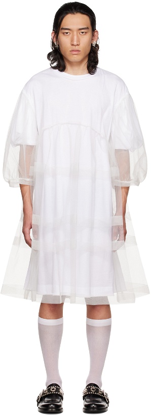 Photo: Simone Rocha SSENSE Exclusive White Tiered Tulle Dress