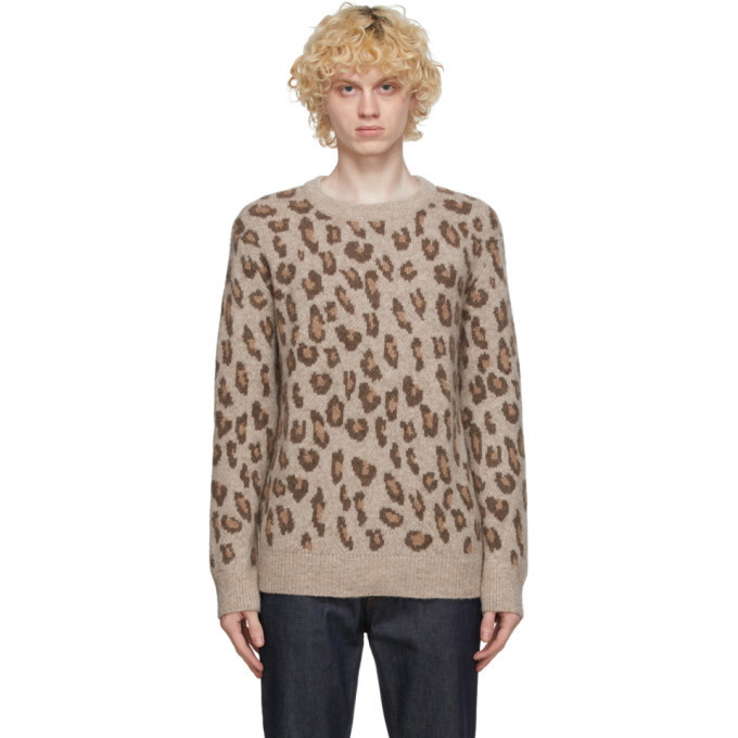 Photo: A.P.C. Brown Leopard Esther Sweater