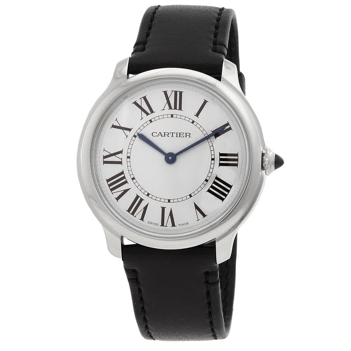 Cartier Ronde Must De Cartier Quartz Silver Dial Mens Watch WSRN0031