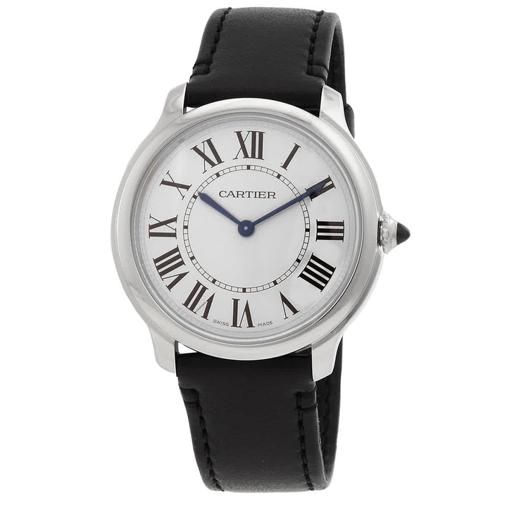 Photo: Cartier Ronde Must De Cartier Quartz Silver Dial Mens Watch WSRN0031