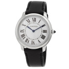Cartier Ronde Must De Cartier Quartz Silver Dial Mens Watch WSRN0031