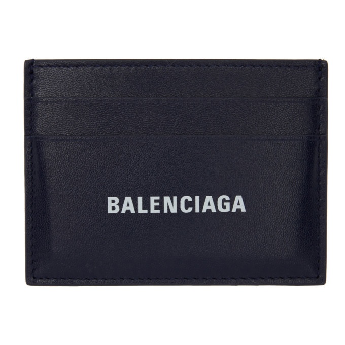 Photo: Balenciaga Navy Cash Card Holder