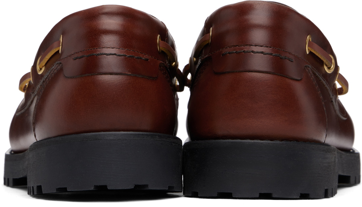 Ernest W. Baker Brown Leather Boat Shoes