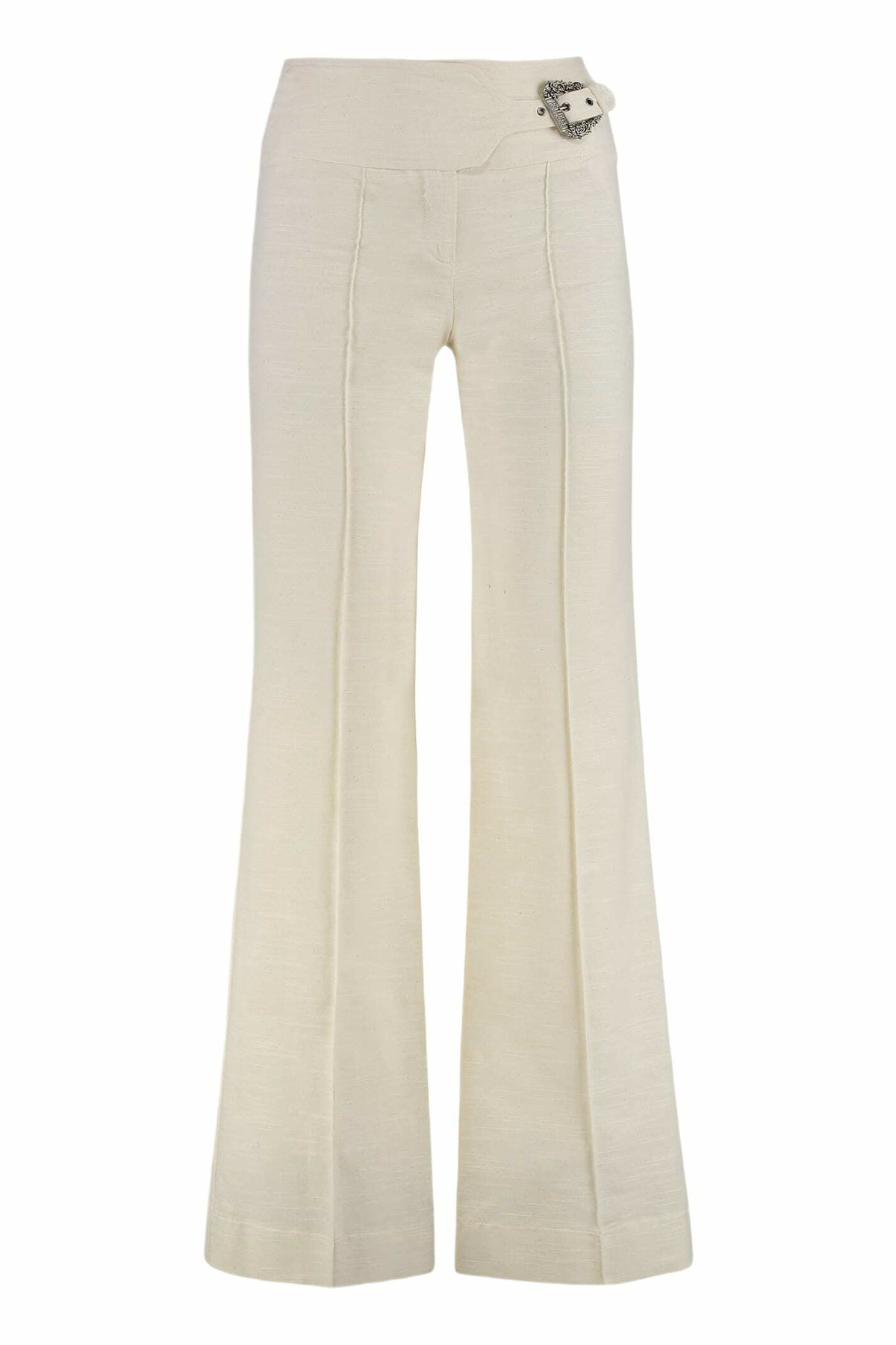 Versace Gingham virgin wool straight pants Versace
