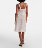 Posse Charlotte floral cotton midi skirt