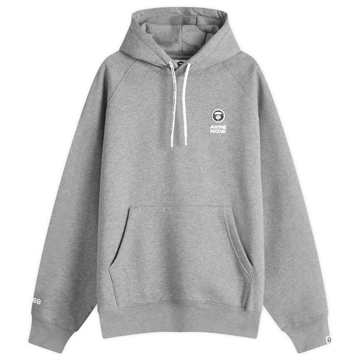 AAPE by A Bathing Ape Black & Gray Moonface Logo Zip-Up
