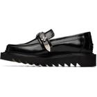 Toga Virilis Black Leather Loafers