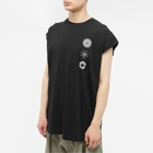 Acronym Men's Pima Cotton Sleeveless T-Shirt in Black