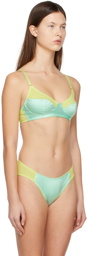 Araks Green & Blue Willow Bralette