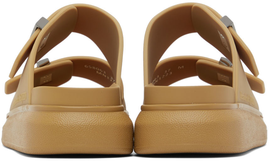 Alexander McQueen Tan Hybrid Slides