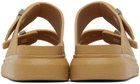 Alexander McQueen Tan Hybrid Slides