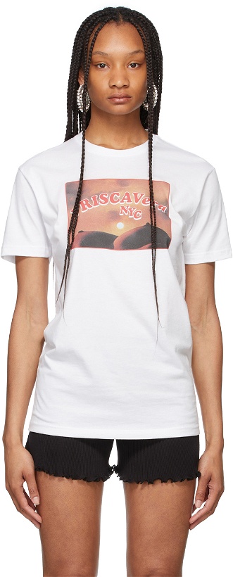 Photo: PRISCAVera White Sunset Graphic T-Shirt