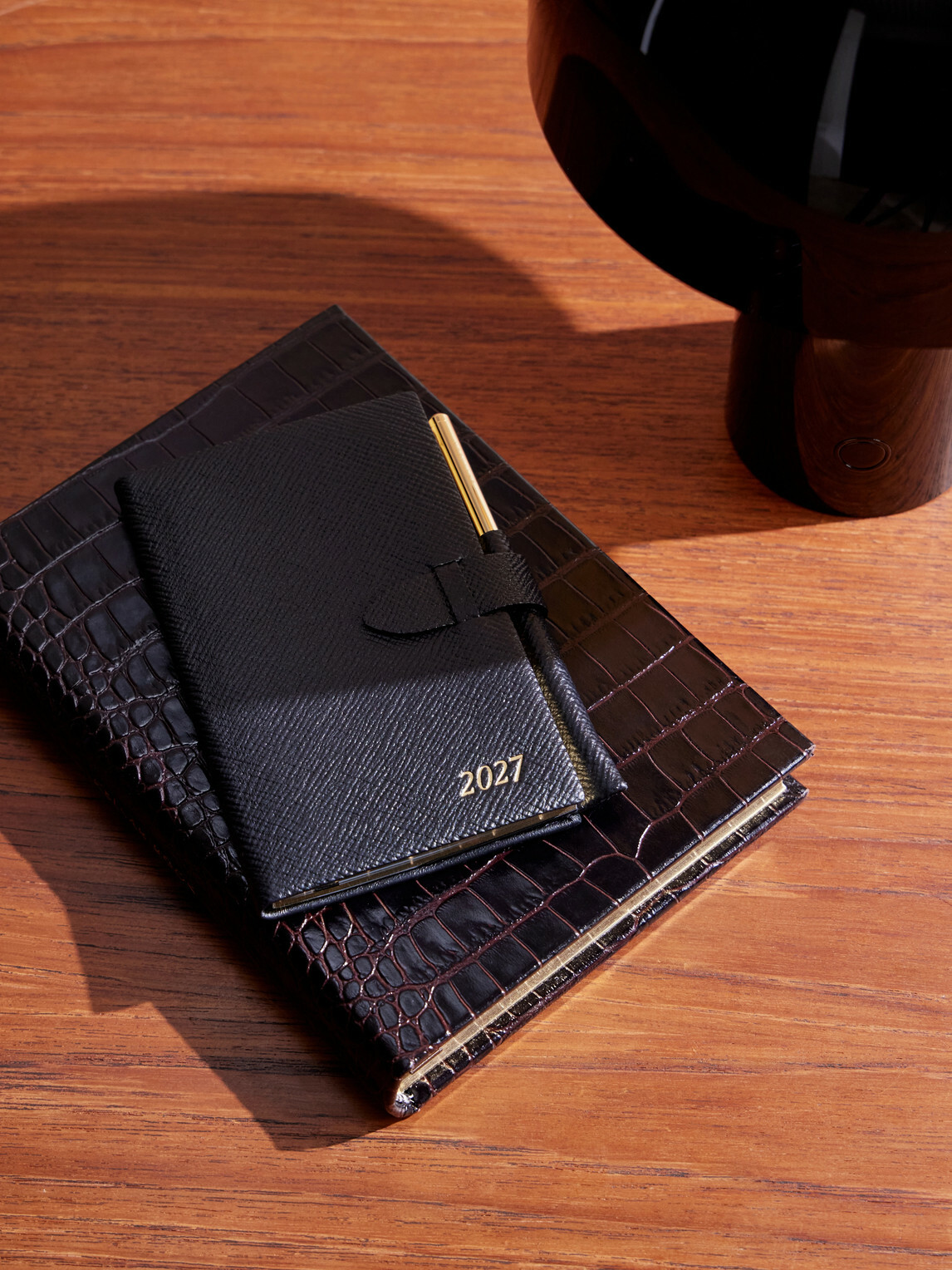 Smythson - Cross-Grain Leather Notebook - Blue