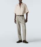 Kiton Linen bowling shirt