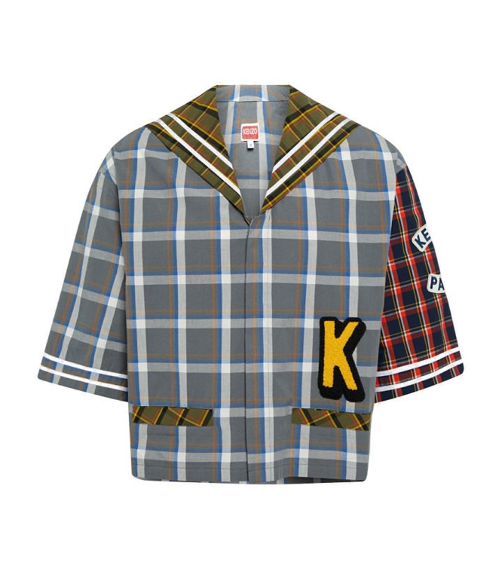 Photo: Kenzo - Checked cotton bowling shirt
