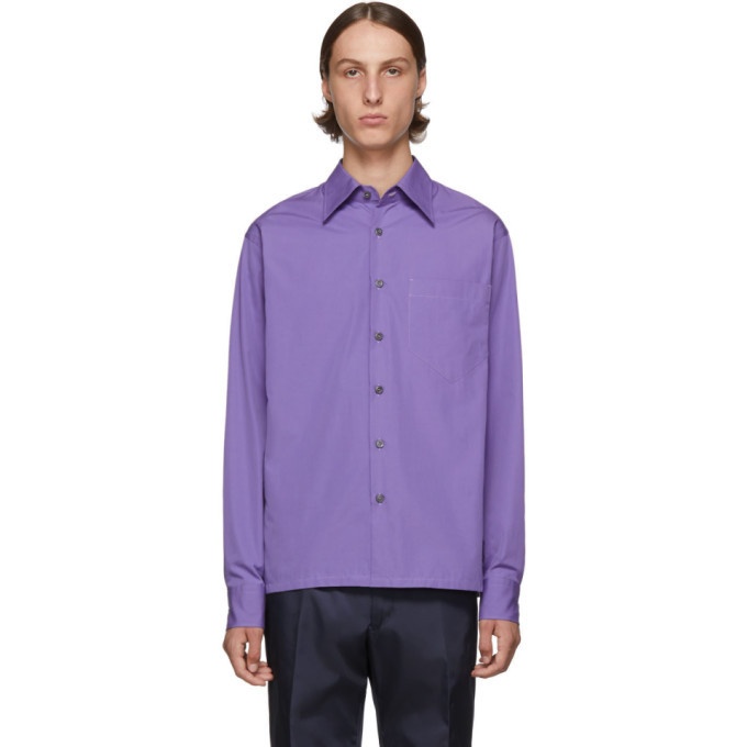 Photo: Prada Purple Pocket Shirt