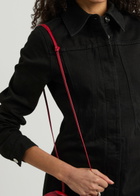 Alaïa Darted Denim Jumpsuit Black