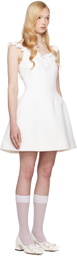 SHUSHU/TONG SSENSE Exclusive Bridal Capsule Pleated Collar Minidress