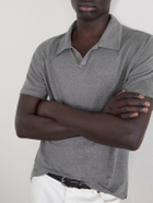 Officine Générale - Simon Linen Polo Shirt - Gray
